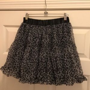 Leopard print tutu skirt